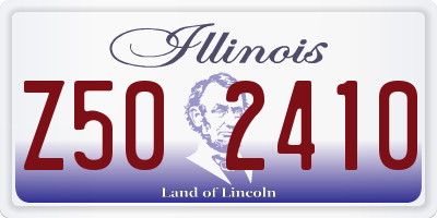 IL license plate Z502410