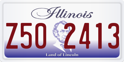 IL license plate Z502413