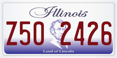 IL license plate Z502426
