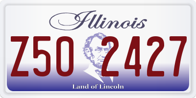 IL license plate Z502427