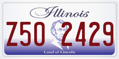 IL license plate Z502429