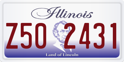 IL license plate Z502431