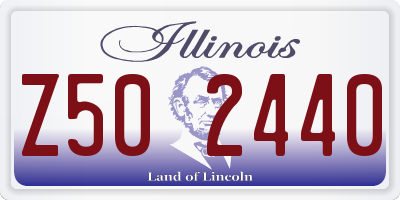 IL license plate Z502440