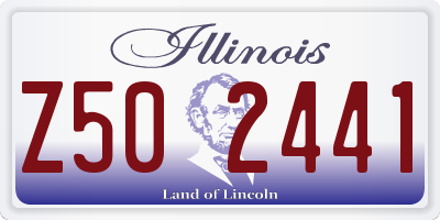IL license plate Z502441
