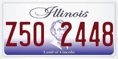 IL license plate Z502448
