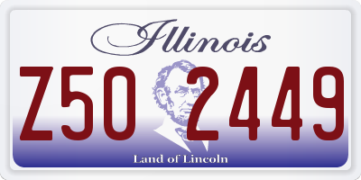 IL license plate Z502449