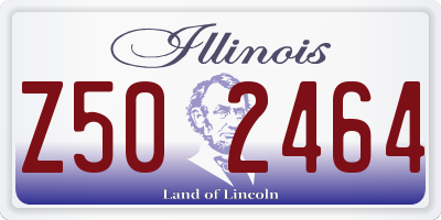 IL license plate Z502464