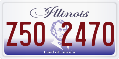 IL license plate Z502470