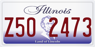 IL license plate Z502473