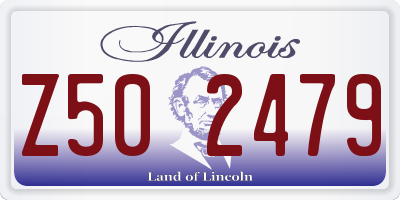 IL license plate Z502479
