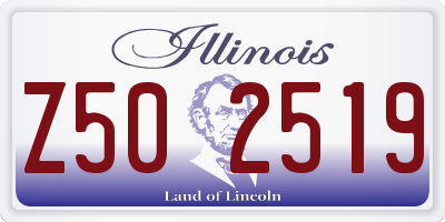 IL license plate Z502519