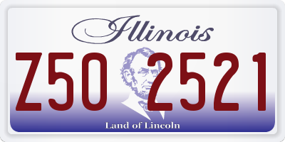 IL license plate Z502521
