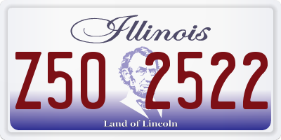 IL license plate Z502522