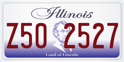 IL license plate Z502527