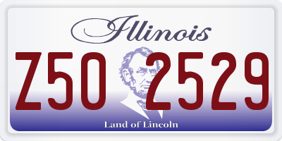 IL license plate Z502529