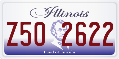 IL license plate Z502622