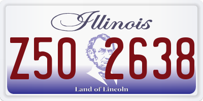 IL license plate Z502638