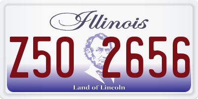 IL license plate Z502656