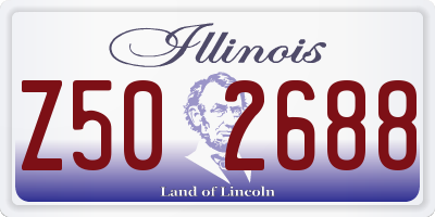 IL license plate Z502688