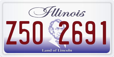 IL license plate Z502691