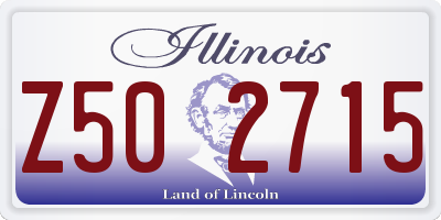IL license plate Z502715