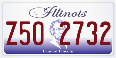 IL license plate Z502732