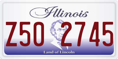 IL license plate Z502745