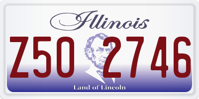 IL license plate Z502746