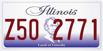 IL license plate Z502771