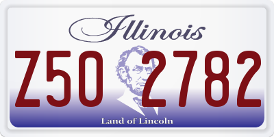 IL license plate Z502782