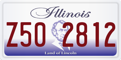 IL license plate Z502812