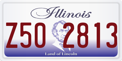 IL license plate Z502813