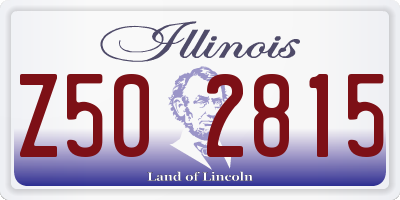 IL license plate Z502815