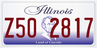 IL license plate Z502817