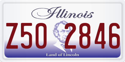 IL license plate Z502846