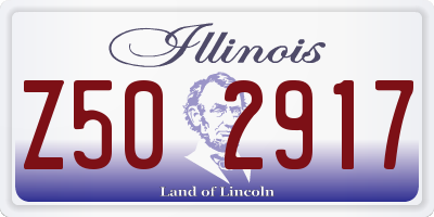 IL license plate Z502917