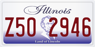 IL license plate Z502946