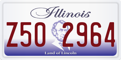 IL license plate Z502964