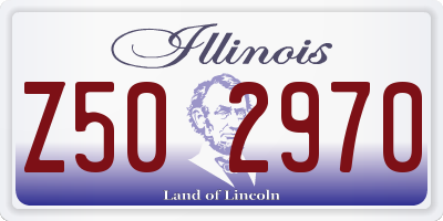 IL license plate Z502970