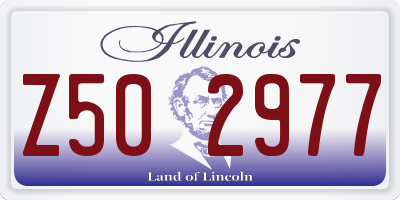 IL license plate Z502977
