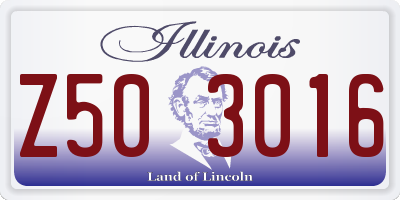 IL license plate Z503016