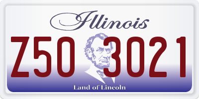 IL license plate Z503021