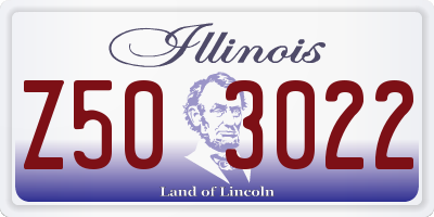 IL license plate Z503022
