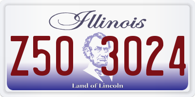 IL license plate Z503024