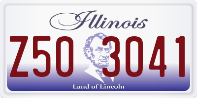 IL license plate Z503041