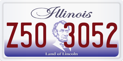 IL license plate Z503052