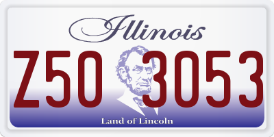 IL license plate Z503053