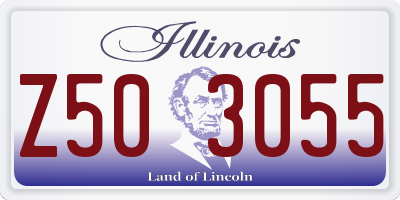 IL license plate Z503055