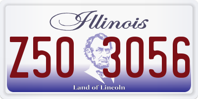 IL license plate Z503056