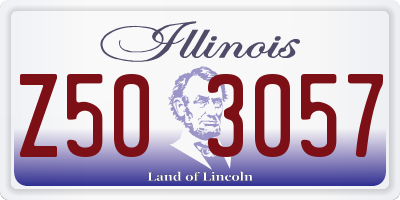 IL license plate Z503057
